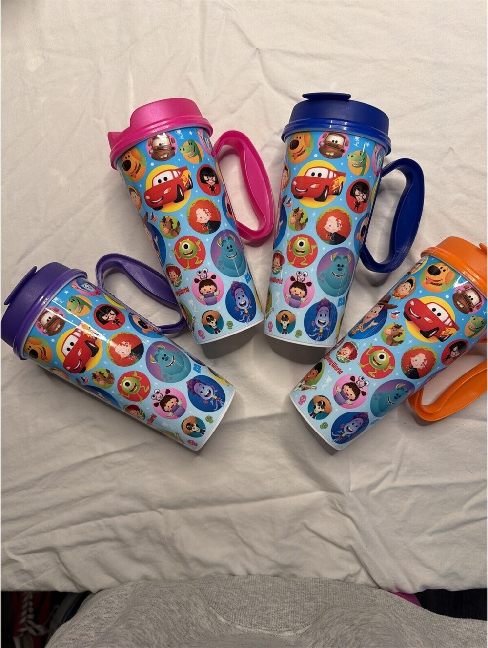2026 Disney Parks Resort Refillable Mugs Set Of 4 Colors With Lids 382